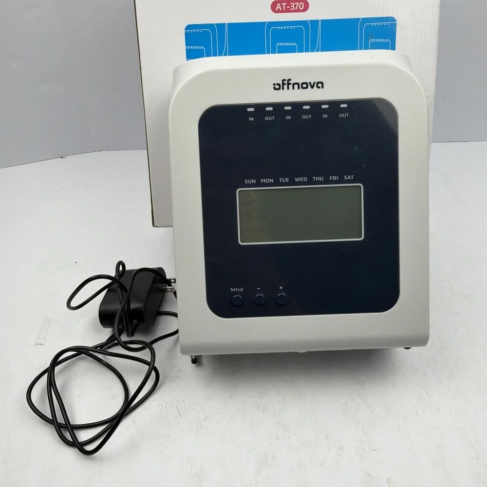 OFFNOVA Thermal Time Clock AT-37‎ No Ink/Network Small Business No Key
